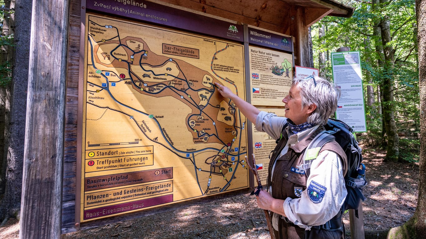 Ranger haben den Überblick: Christine Schopf kennt sich im Nationalpark bestens aus.