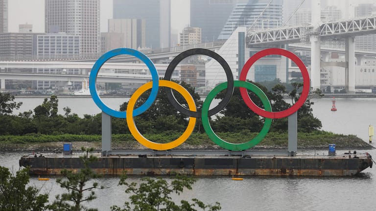 Die Olympischen Ringe in Tokio: Der Großteil der Japaner spricht sich gegen das Sport-Event aus.