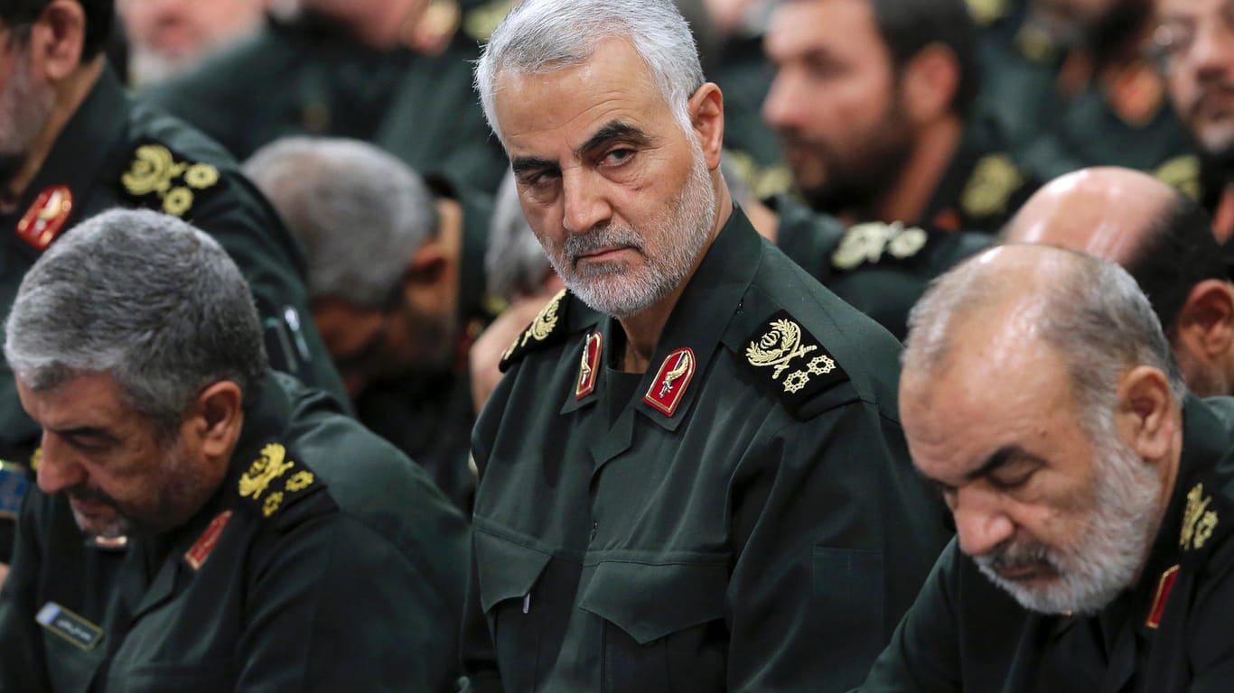 Kassem Soleimani (M.): Die gezielte Tötung des iranischen Top-Generals führte Anfang des Jahres beinahe zu einer militärischen Eskalation mit den USA.