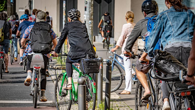 Fahrradverkehr in Berlin: Mehr Radfahrer könnten den Einzelhandel ankurbeln.