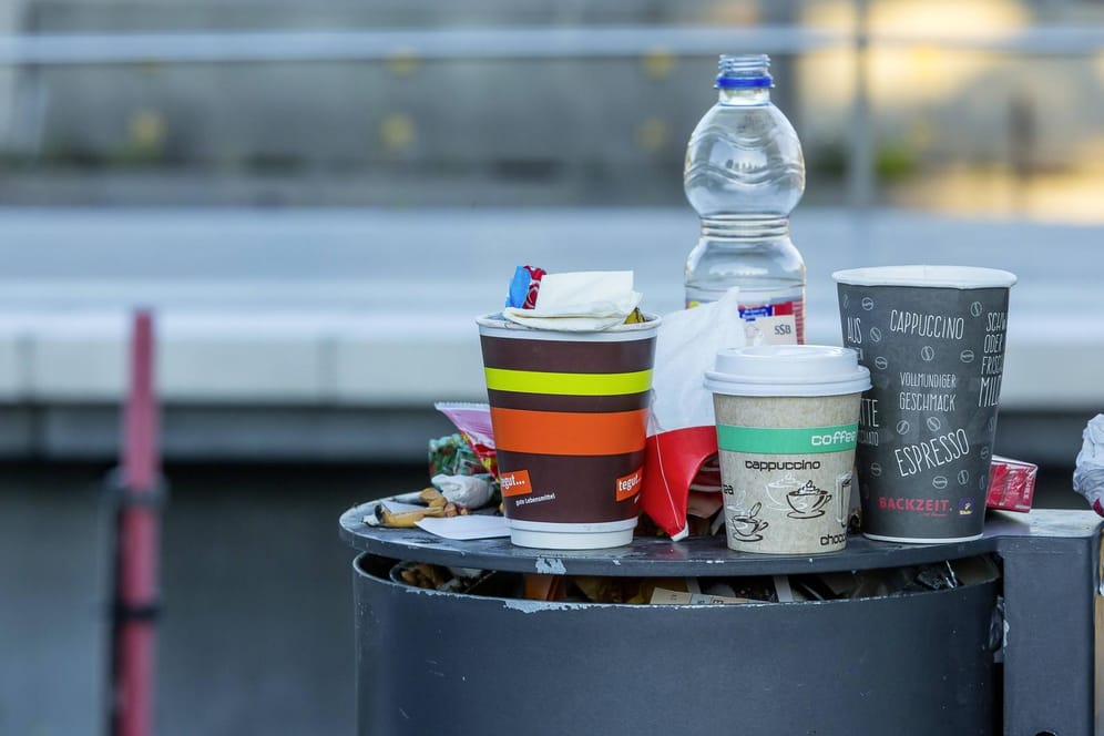 Einwegverpackungen: In der Corona-Krise ist der Müllverbrauch in Deutschland gestiegen.
