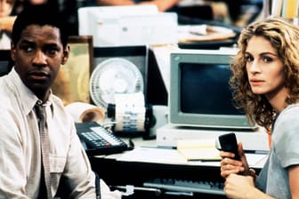 Denzel Washington und Julia Roberts: 1993 drehten sie zusammen für "Die Akte".