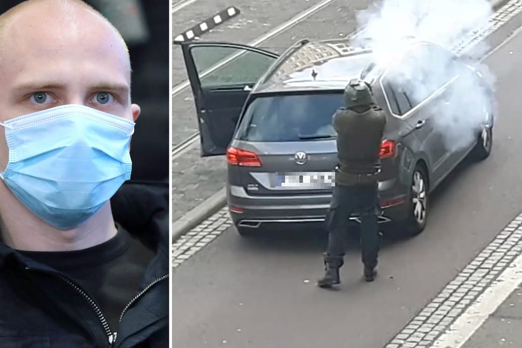 Der Angreifer Stephan Balliet feuerte mit selbst gebauten Waffen auf Passanten und die Polizei.
