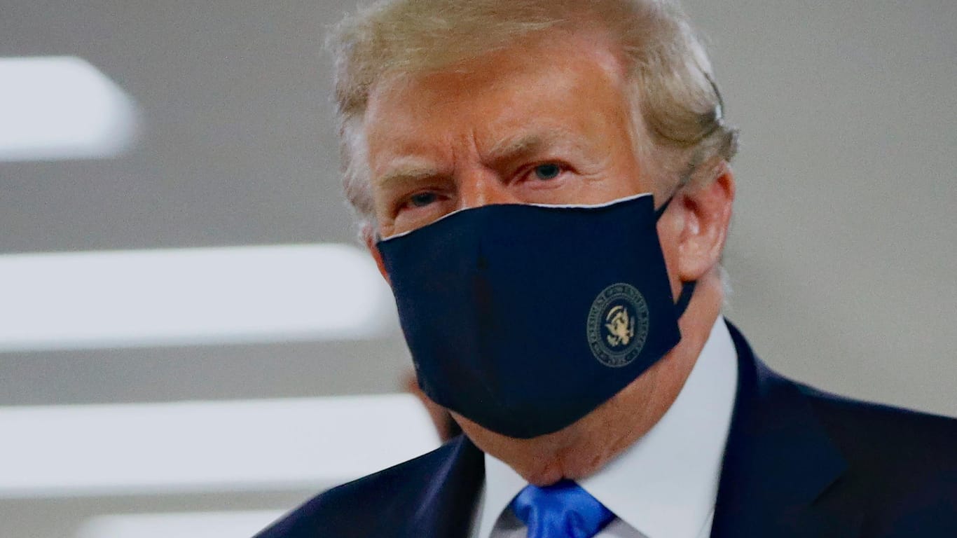 Donald Trump: Der Präsident versuchte in einem TV-Interview Falschbehauptungen über das Coronavirus zu verbreiten.