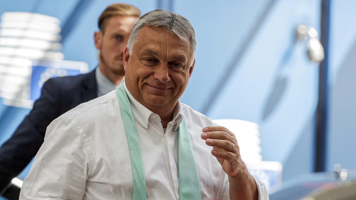Viktor Orbán feierte sich auf dem EU-Marathongipfel als Sieger.