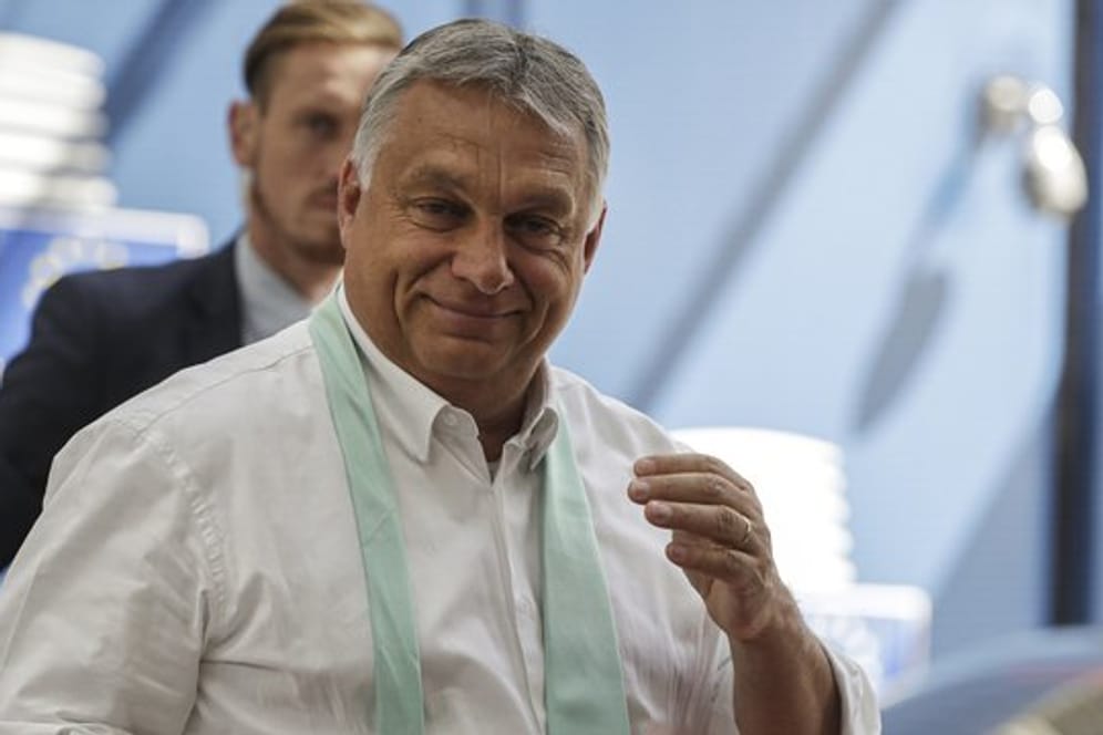 Ungarns Premierminister Viktor Orban freut sich über die Ergebnisse des EU-Gipfels.