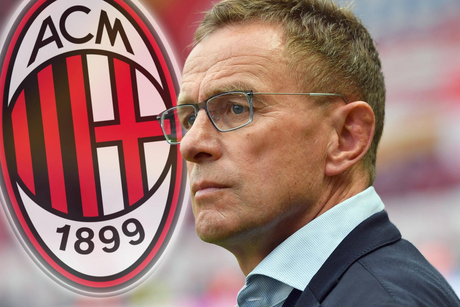 Trotz monatelanger Verhandlungen mit dem AC Mailand wird Ralf Rangnick nicht der neue starke Mann bei den Italienern. (Fotomontage)