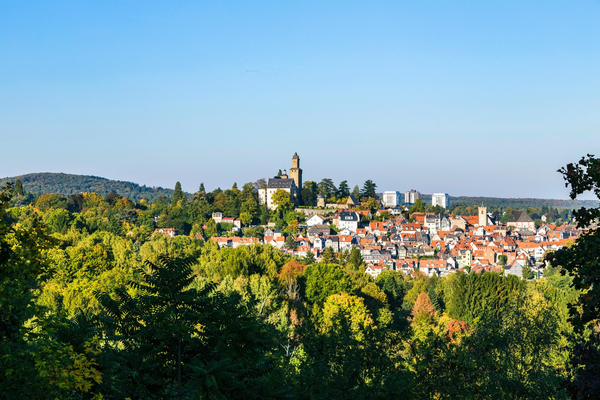 Blick auf die Burg Kronberg