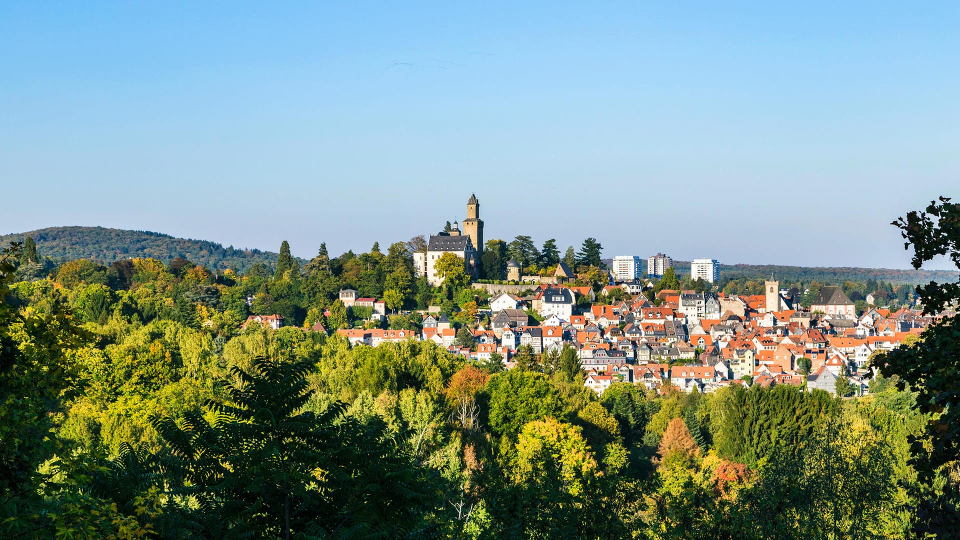 Blick auf die Burg Kronberg