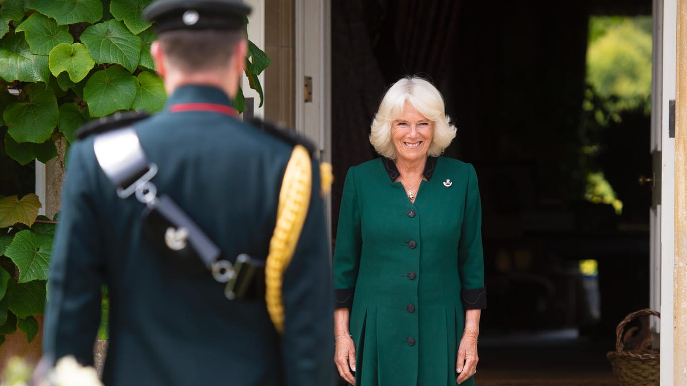 Herzogin Camilla: Die Frau von Prinz Charles wurde als "Colonel-in-Chief" begrüßt.
