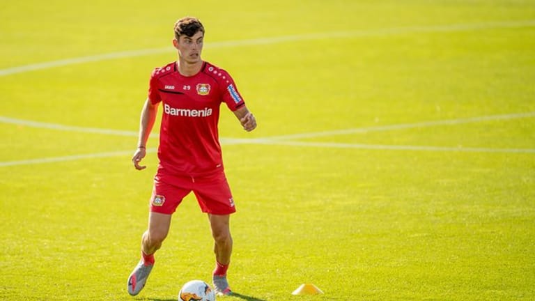 Noch trainiert Kai Havertz weiter bei Bayer Leverkusen.