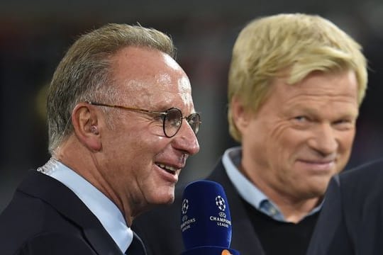 Wollen eine Debatte über Gehaltsobergrenzen im Profifußball: Bayern-Bosse Karl-Heinz Rummenigge und Oliver Kahn.