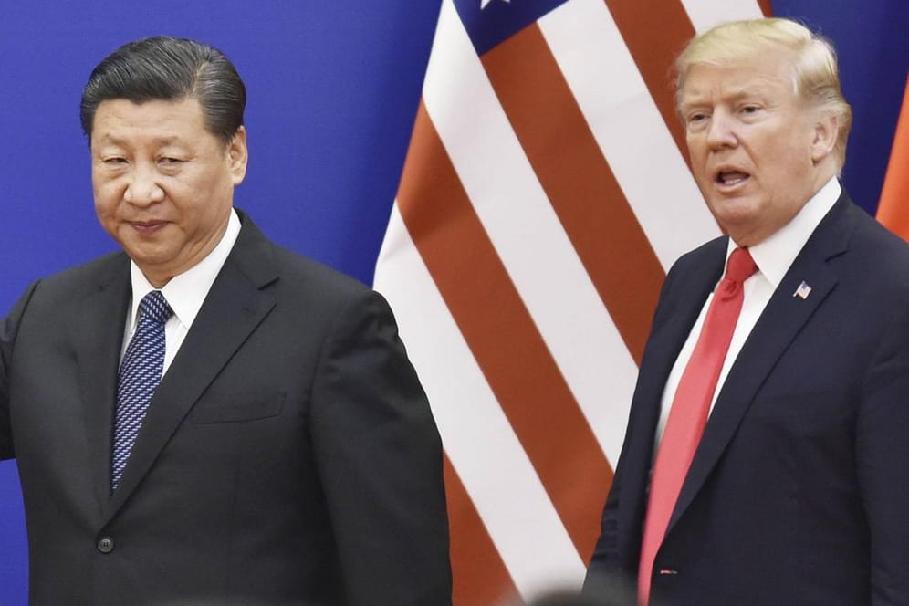 Die Spannungen zwischen USA und China eskalieren: US-Präsident Donald Trump und CHinas Präsident Xi Jinping (l.).