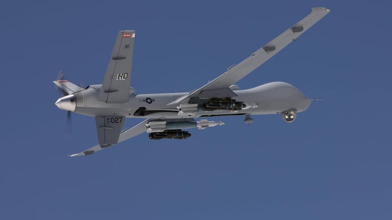 Bewaffnete US-Drohne vom Typ MQ-9 Reaper: "Tödliche Waffen an Menschenrechtsverletzer in der ganzen Welt".