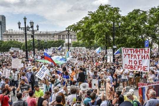 Proteste in Chabarowsk.