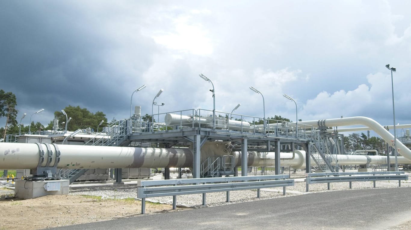 Die Anlandestation der Nord Stream 2: In Lubmin in Mecklenburg-Vorpommern erreicht die Ostsee-Pipeline deutsches Land.