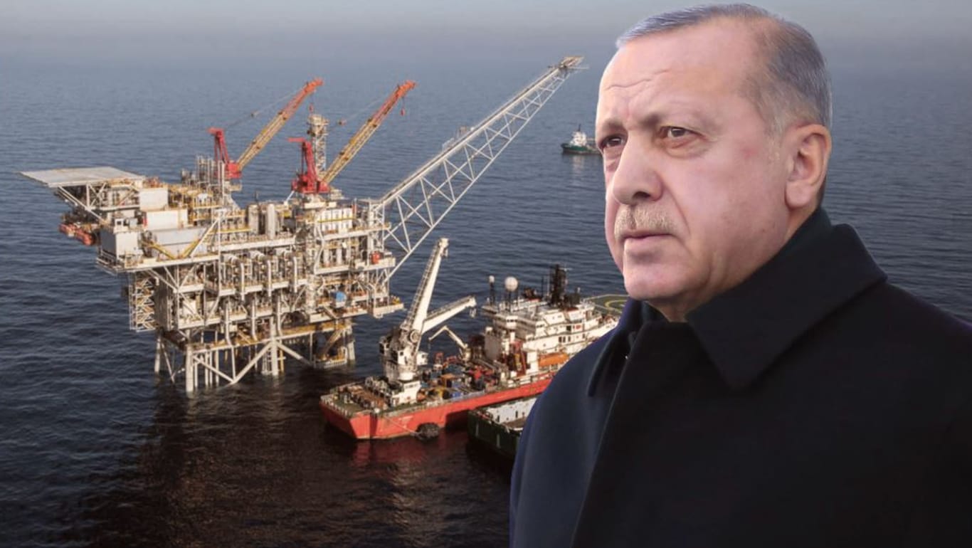 Der türkische Präsident Recep Tayyip Erdogan: Er möchte, dass die Türkei an der Erdgasförderung im Mittelmeer beteiligt wird.