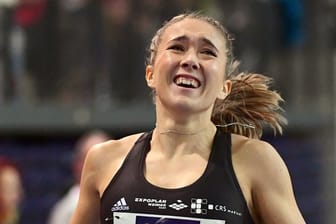 Rebekka Haase hat beim Meeting in Regensburg die 100 Meter gewonnen.
