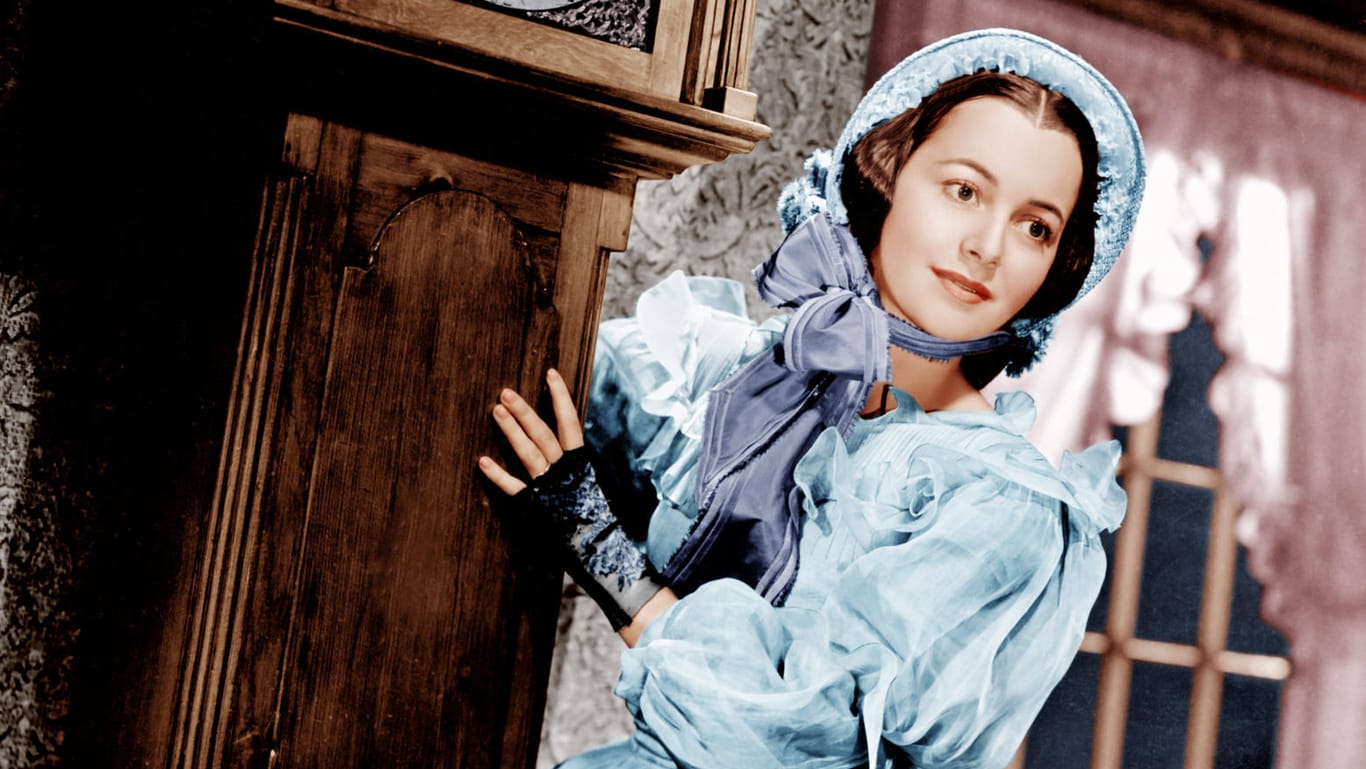 Olivia de Havilland: die Schauspielerin in ihrer "Vom Winde verweht"-Rolle.