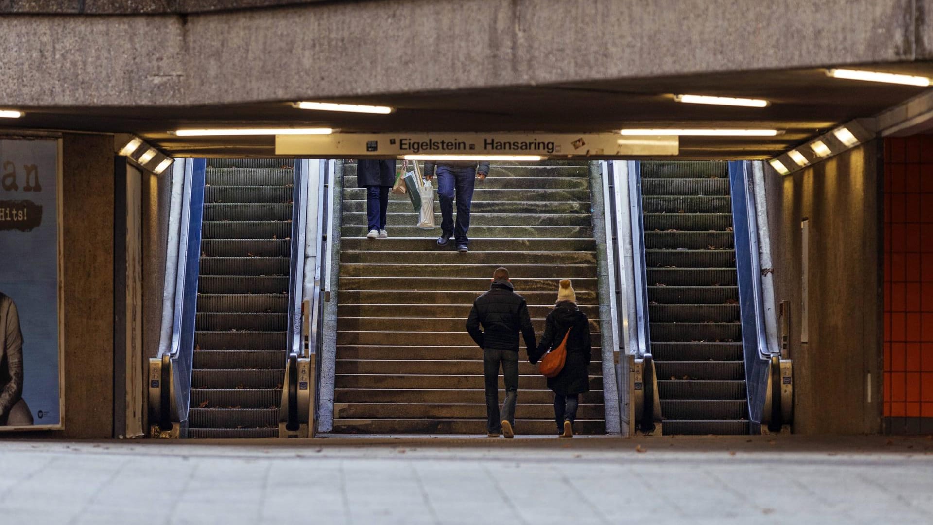 Blick in die Passage vom Ebertplatz in Köln: Dort ist es zu einer Auseinandersetzung mit Todesfolge gekommen.