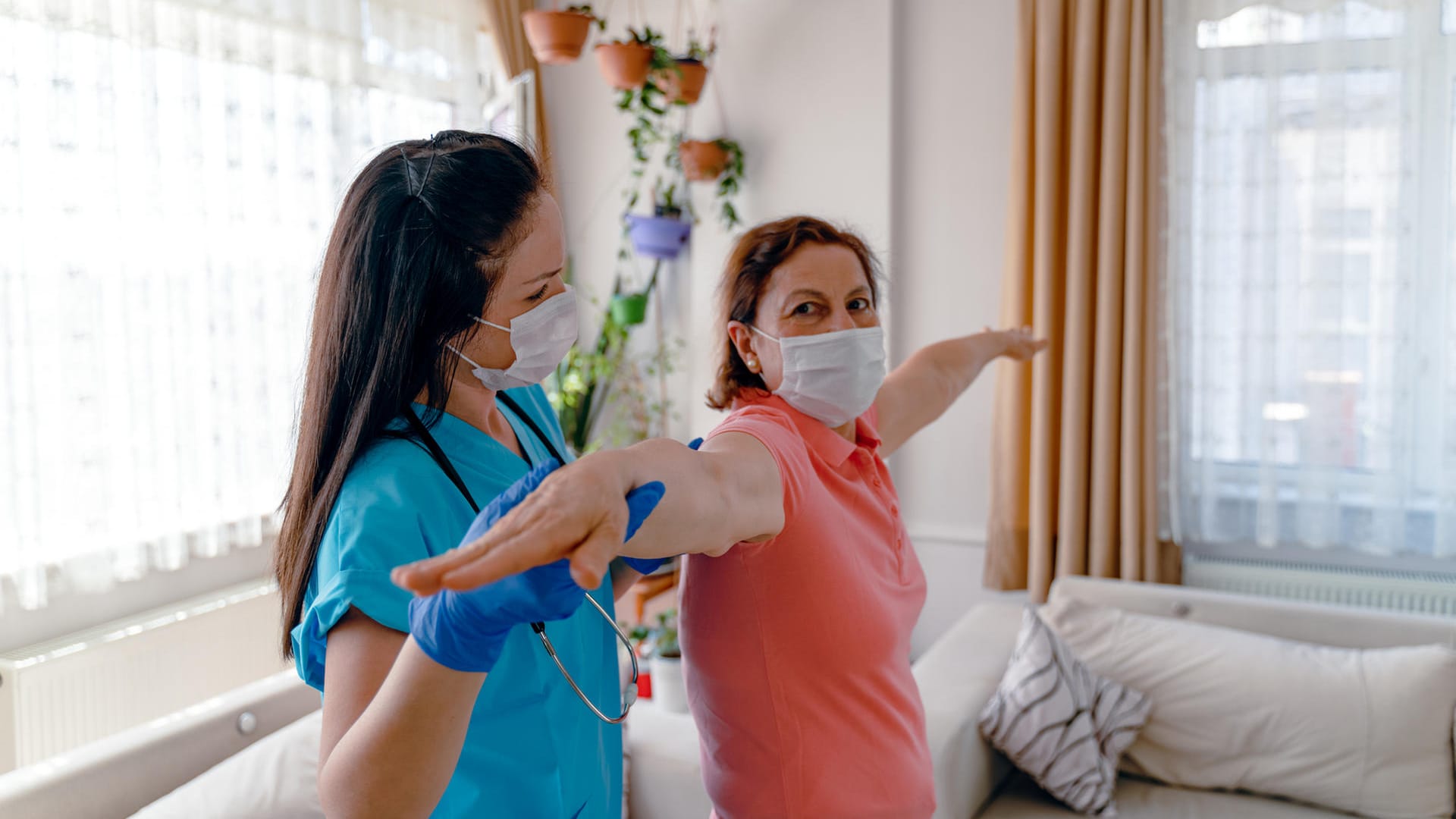 Physiotherapie: Viele Corona-Patienten benötigen nach ihrer Genesung eine Reha, um wieder fit zu werden.