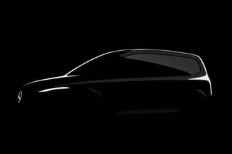 Andeutung einer neuen Mercedes-Klasse: Der Citan-Nachfolger soll auch als Familienvan auf den Markt kommen – mehr als diese Silhouette zeigt der Hersteller aber noch nicht.