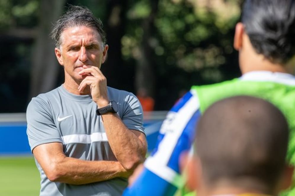 Hat mit Hertha das Training wieder aufgenommen: Coach Bruno Labbadia.