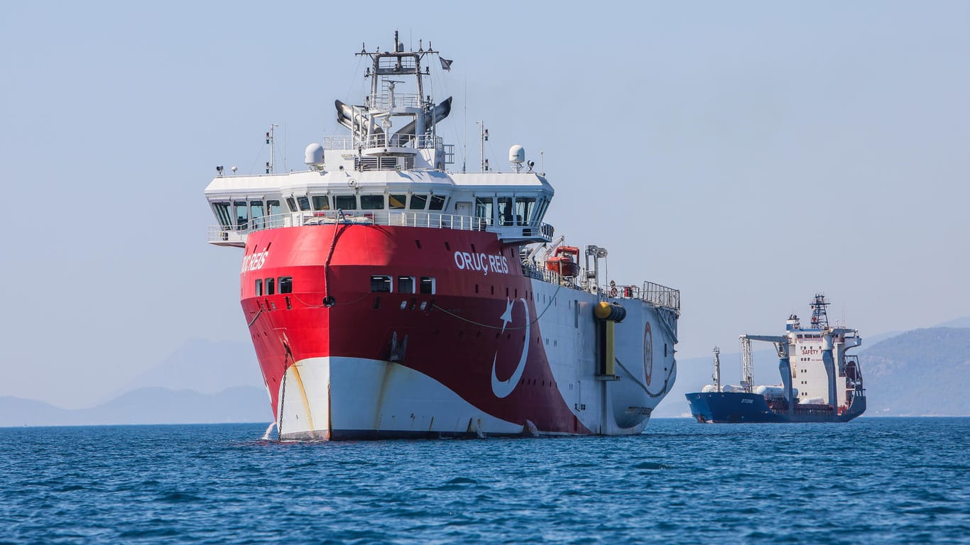 Das türkische Forschungsschiff «Oruc Reis»: Im Streit um Erdgasvorkommen im östlichen Mittelmeer ist zwischen Griechenland und der Türkei Entspannung eingekehrt.