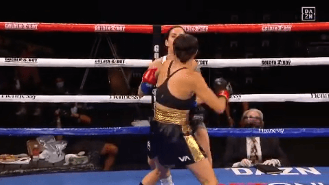Frauen-Boxkampf: Seniesa Estrada verteidigt ihren Titel.