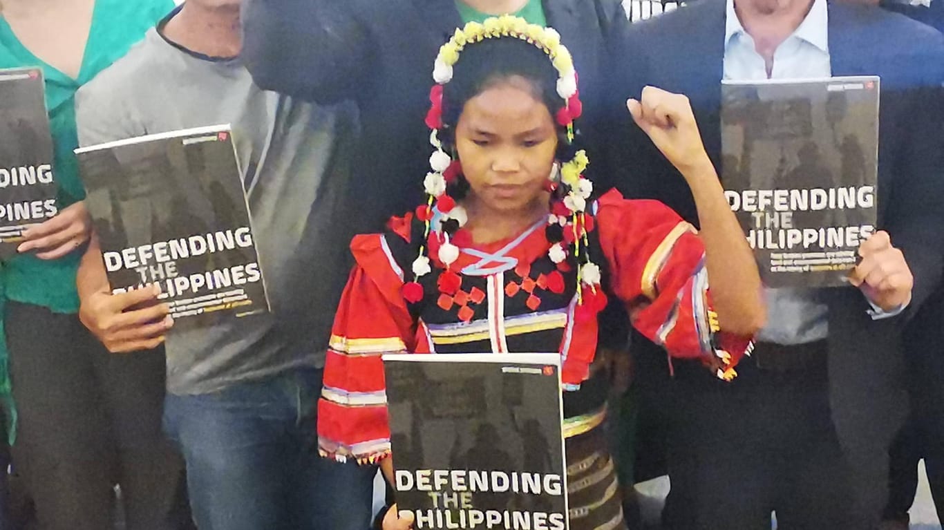 Die Philippinen sind eine besonders gefährliche Umgebung für Umweltschützer: Hier protestieren Aktivisten im September 2019 gegen Gewalt. (Archivfoto)