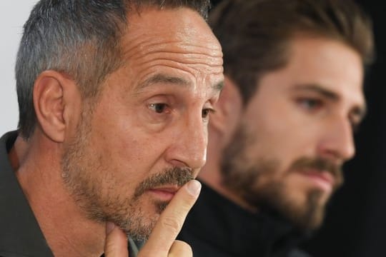 Baut auf Kevin Trapp als die Nummer eins im Eintracht-Tor: Trainer Adi Hütter.