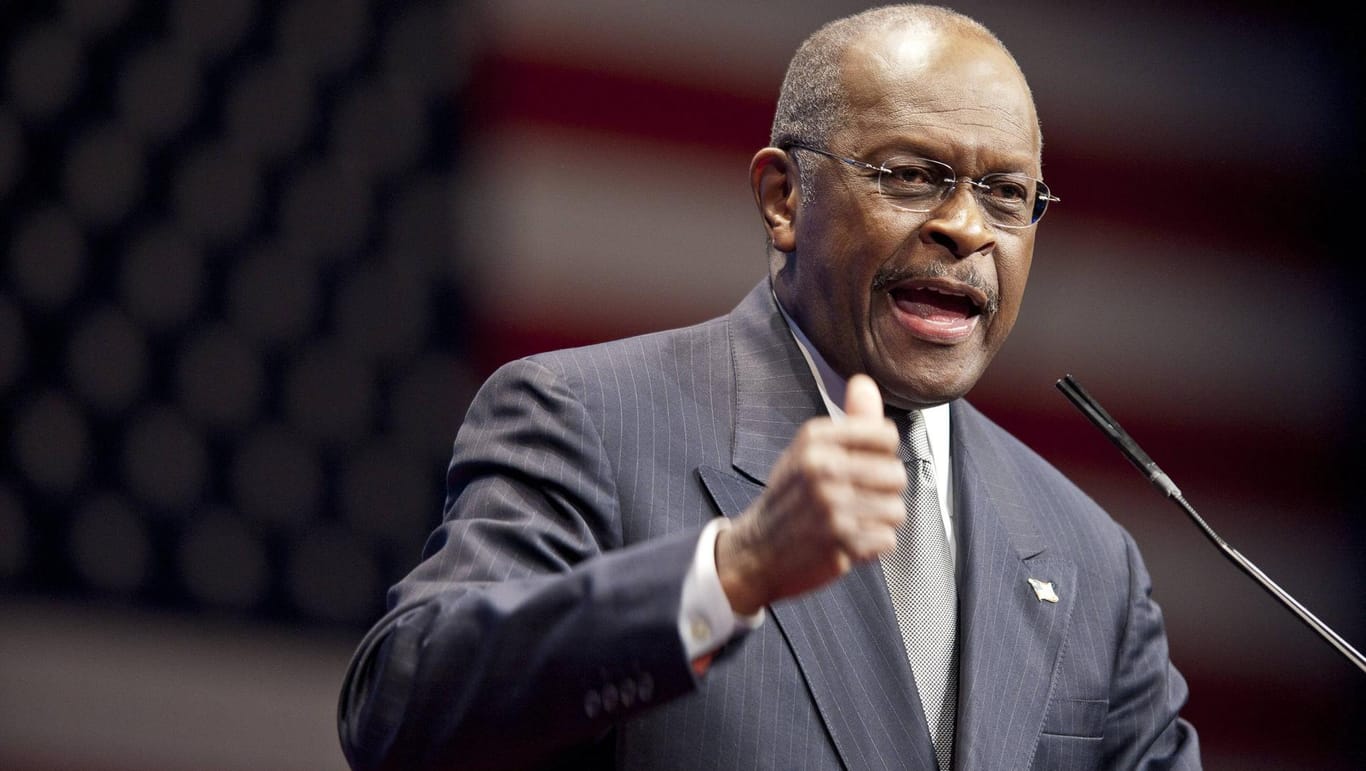 Cain im Wahlkampf 2012: Der Politiker hatte sich bei den Republikanern als Präsidentschaftskandidat beworben.