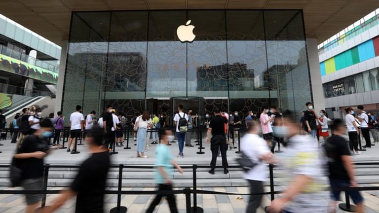 Ein Apple-Geschäft: Das iPhone kommt später auf den Markt.