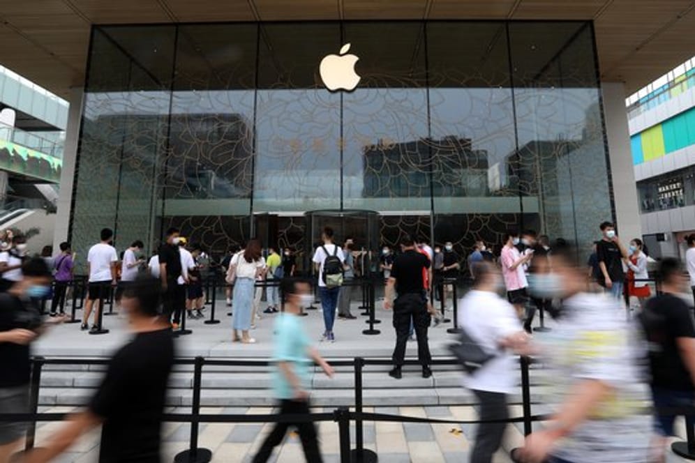 Ein Apple-Geschäft: Das iPhone kommt später auf den Markt.
