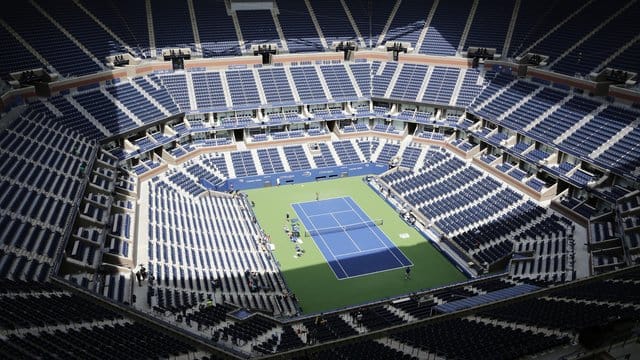 Trotz der Coronavirus-Pandemie sollen die US Open der Tennisprofis stattfinden. Trotz der Coronavirus-Pandemie sollen die US Open der Tennisprofis stattfinden.