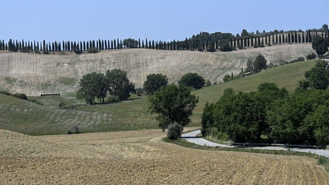 Auf den weißen Schotterpisten der Toskana nimmt der die WorldTour der Radprofis wieder Fahrt auf. Auf den weißen Schotterpisten der Toskana nimmt der die WorldTour der Radprofis wieder Fahrt auf.