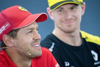 Freut sich über die Rückkehr von Nico Hülkenberg (r): Sebastian Vettel.