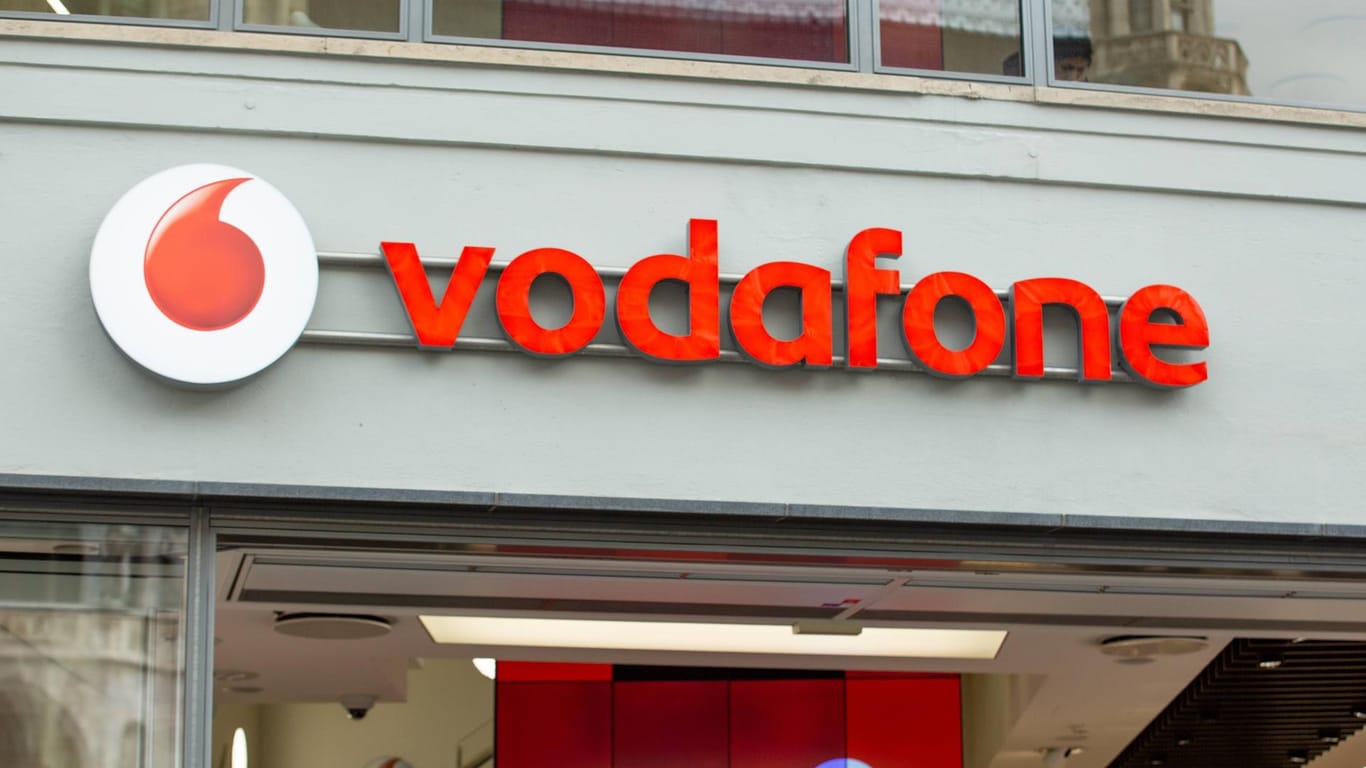 Das Logo von Vodafone: Nutzer des Providers melden derzeit Probleme mit dem Internet.