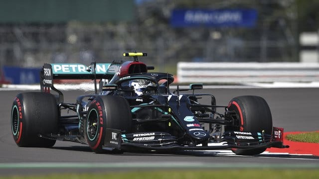 Fuhr im letzten Training in Silverstone Bestzeit: Valtteri Bottas im Mercedes. Fuhr im letzten Training in Silverstone Bestzeit: Valtteri Bottas im Mercedes.
