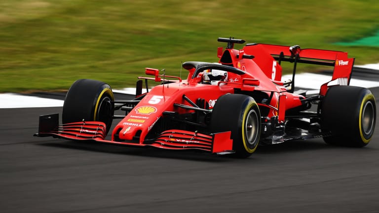 Ferrari-Star: Sebastian Vettel hofft in Siilverstone auf seine erste Podiumsplatzierung in dieser Saison.