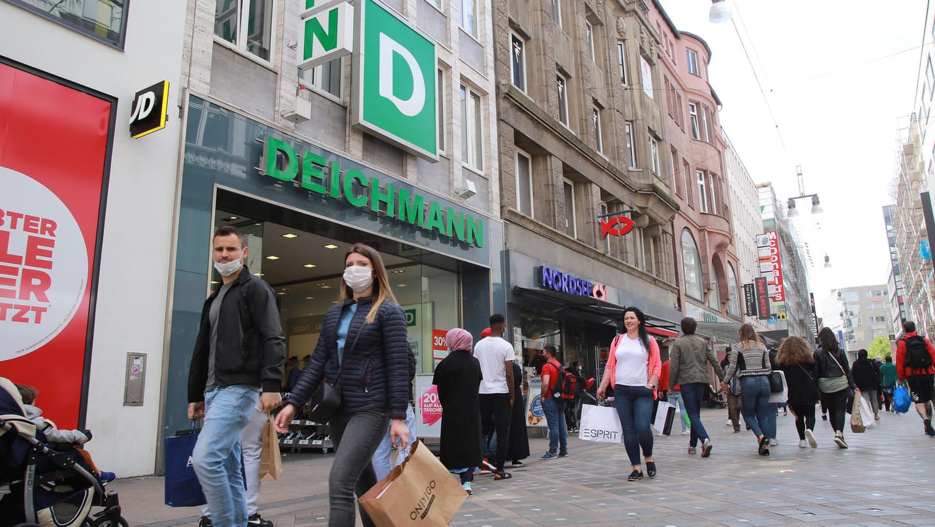 Eine Deichmann-Filiale in Dortmund: Die Kette ist der größte Schuhverkäufer in Deutschland.