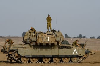 Israelische Soldaten kontrollierten die Golanhöhen.