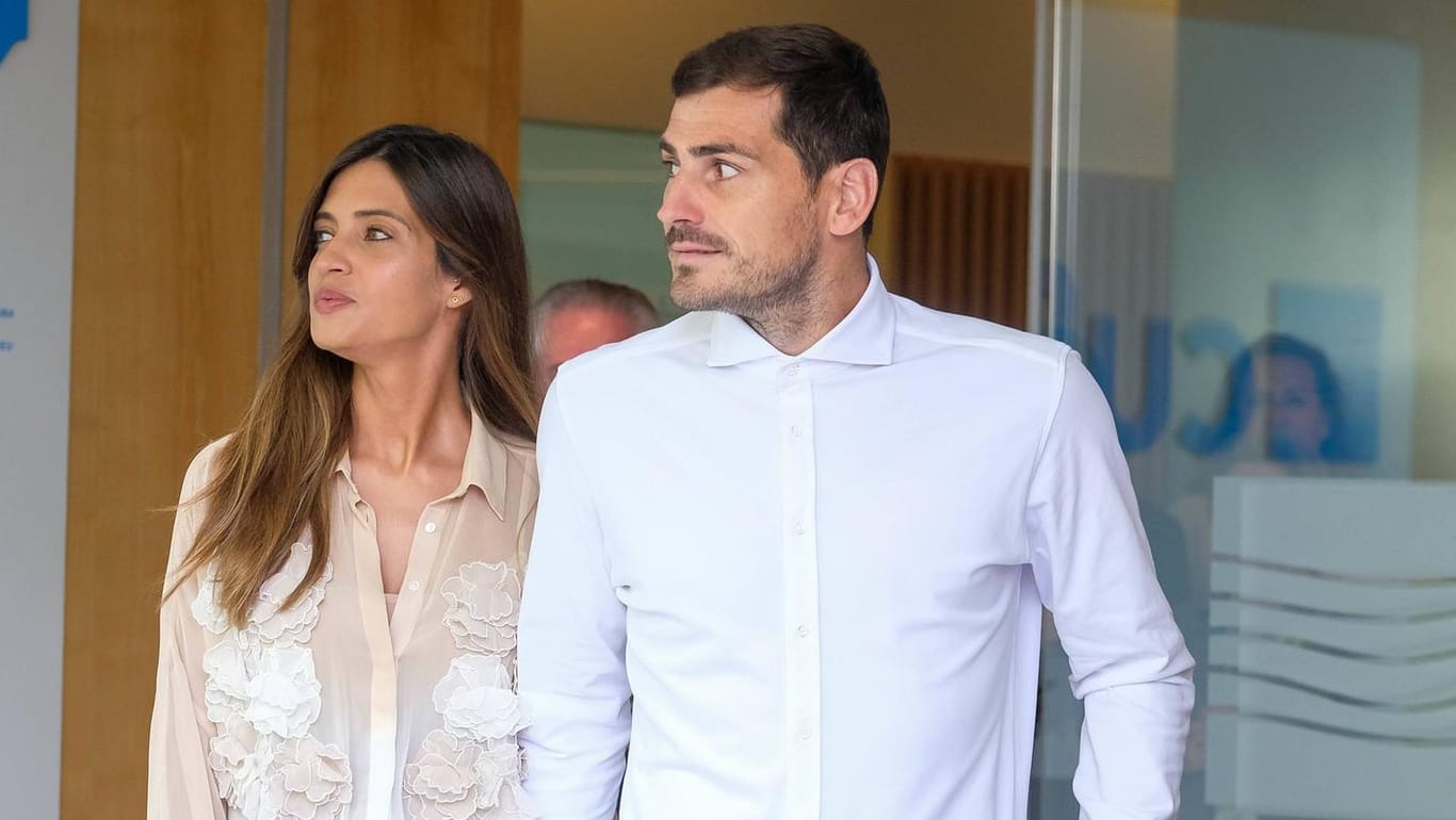 Iker Casillas und seine Frau Sara Carbonero: Im Juni 2019 konnte er nach einem Herzinfarkt im Mai das Krankenhaus wieder verlassen.