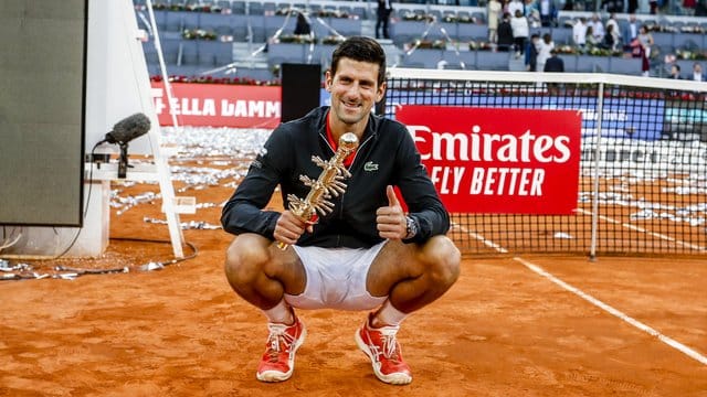 Novak Djokovic hatte 2019 die Madrid Open gewonnen.