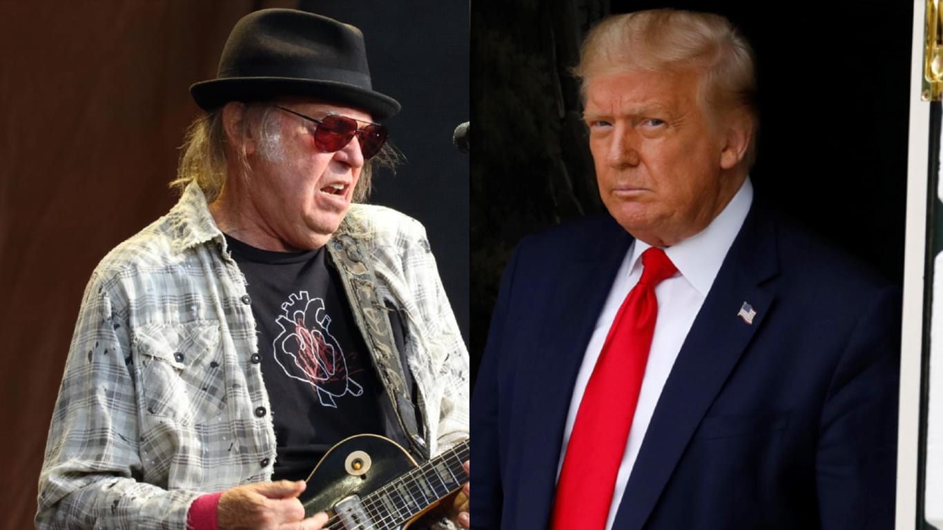 Neil Young und Donald Trump: Der Musiker ist sauer und hat Klage eingereicht.