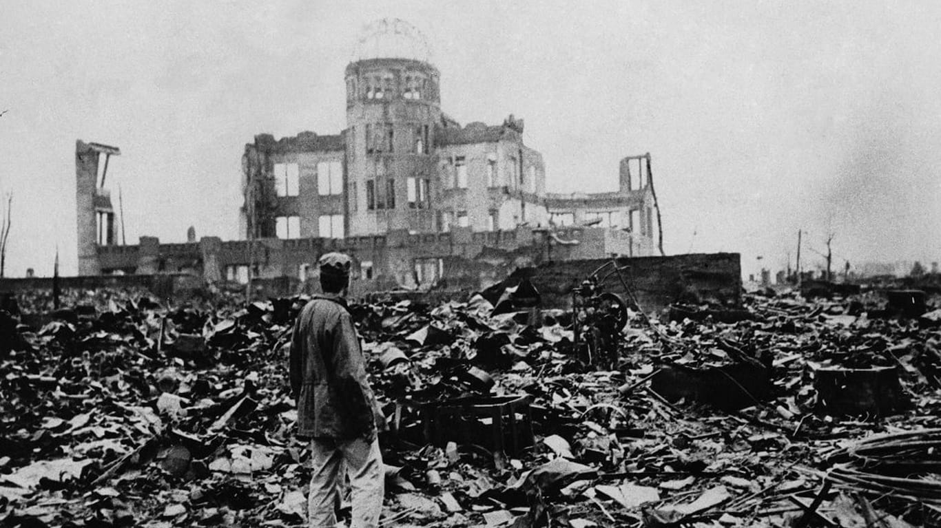 August 1945: Hiroshima wurde durch die Atombombe "Little Boy" in eine Trümmerwüste verwandelt.