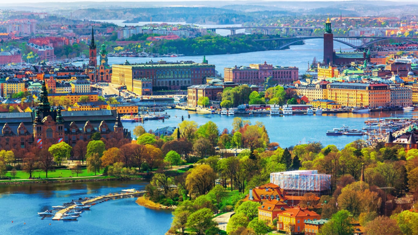 Blick über Stockholm