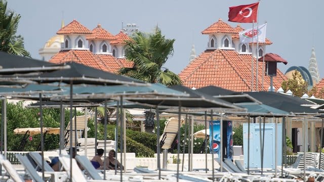 Ein Strand in der Nähe von Antalya.