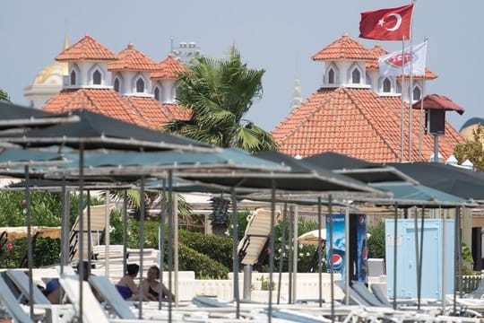 Ein Strand in der Nähe von Antalya.
