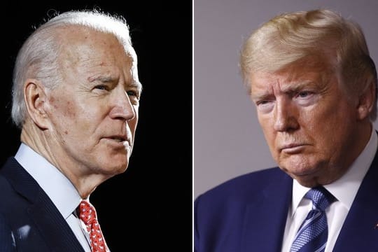Joe Biden (l) will im November Amtsinhaber Donald Trump herausfordern.